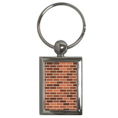 Brick Brown Line Texture Key Chains (rectangle) 