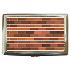 Brick Brown Line Texture Cigarette Money Cases by Mariart