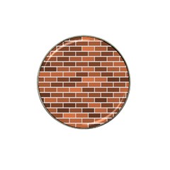 Brick Brown Line Texture Hat Clip Ball Marker (4 Pack) by Mariart