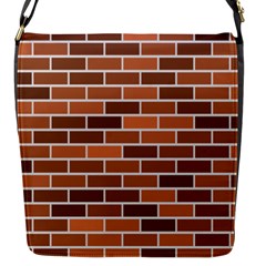 Brick Brown Line Texture Flap Messenger Bag (s) by Mariart