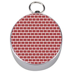 Brick Line Red White Silver Compasses by Mariart