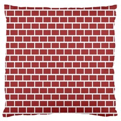 Brick Line Red White Standard Flano Cushion Case (two Sides) by Mariart