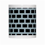 Bricks Black Blue Line White Mugs Center