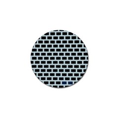 Bricks Black Blue Line Golf Ball Marker (4 Pack) by Mariart