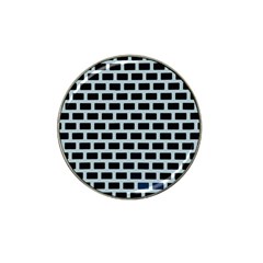 Bricks Black Blue Line Hat Clip Ball Marker (10 Pack)