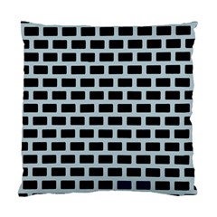 Bricks Black Blue Line Standard Cushion Case (one Side) by Mariart