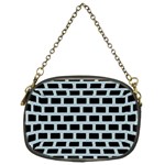 Bricks Black Blue Line Chain Purses (Two Sides)  Front