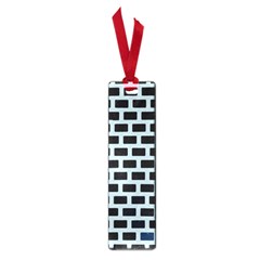 Bricks Black Blue Line Small Book Marks by Mariart