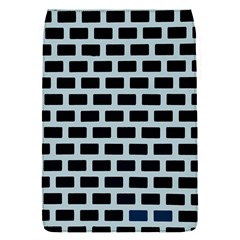 Bricks Black Blue Line Flap Covers (s)  by Mariart