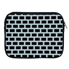 Bricks Black Blue Line Apple Ipad 2/3/4 Zipper Cases by Mariart