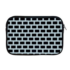 Bricks Black Blue Line Apple Macbook Pro 17  Zipper Case by Mariart