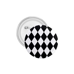 Broken Chevron Wave Black White 1 75  Buttons by Mariart