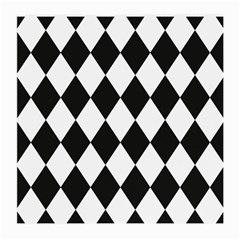 Broken Chevron Wave Black White Medium Glasses Cloth by Mariart