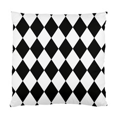 Broken Chevron Wave Black White Standard Cushion Case (one Side) by Mariart