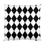 Broken Chevron Wave Black White Standard Cushion Case (Two Sides) Back