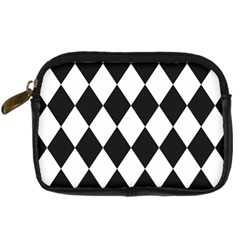 Broken Chevron Wave Black White Digital Camera Cases by Mariart