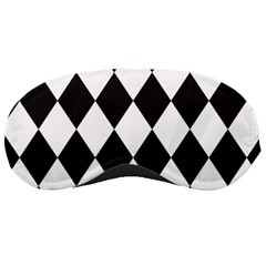 Broken Chevron Wave Black White Sleeping Masks by Mariart