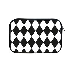 Broken Chevron Wave Black White Apple Macbook Pro 13  Zipper Case