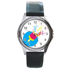 Celebration Injecting Round Metal Watch by Mariart