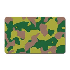 Camouflage Green Yellow Brown Magnet (rectangular) by Mariart