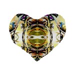 Teenage Mutant Ninja Turtles Michelangelo And Leonardo 3d Effect Standard 16  Premium Heart Shape Cushions Back