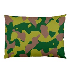 Camouflage Green Yellow Brown Pillow Case by Mariart