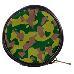 Camouflage Green Yellow Brown Mini Makeup Bags by Mariart