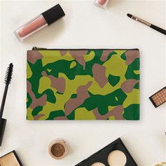 Camouflage Green Yellow Brown Cosmetic Bag (medium)  by Mariart