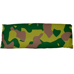 Camouflage Green Yellow Brown Body Pillow Case Dakimakura (two Sides) by Mariart