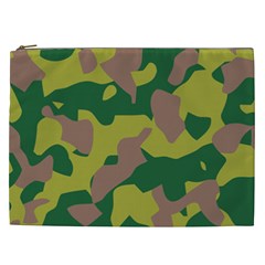 Camouflage Green Yellow Brown Cosmetic Bag (xxl)  by Mariart