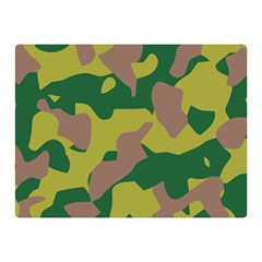 Camouflage Green Yellow Brown Double Sided Flano Blanket (mini)  by Mariart