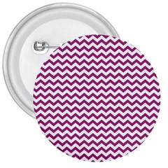 Chevron Wave Purple White 3  Buttons by Mariart