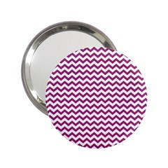 Chevron Wave Purple White 2 25  Handbag Mirrors by Mariart