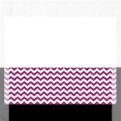 Chevron Wave Purple White Rectangular Jigsaw Puzzl