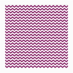 Chevron Wave Purple White Medium Glasses Cloth by Mariart