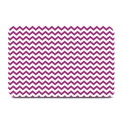 Chevron Wave Purple White Plate Mats by Mariart