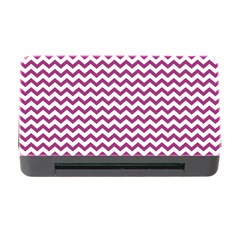 Chevron Wave Purple White Memory Card Reader With Cf by Mariart