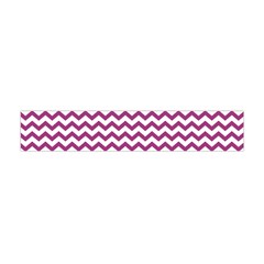 Chevron Wave Purple White Flano Scarf (mini) by Mariart