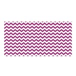 Chevron Wave Purple White Satin Wrap Front