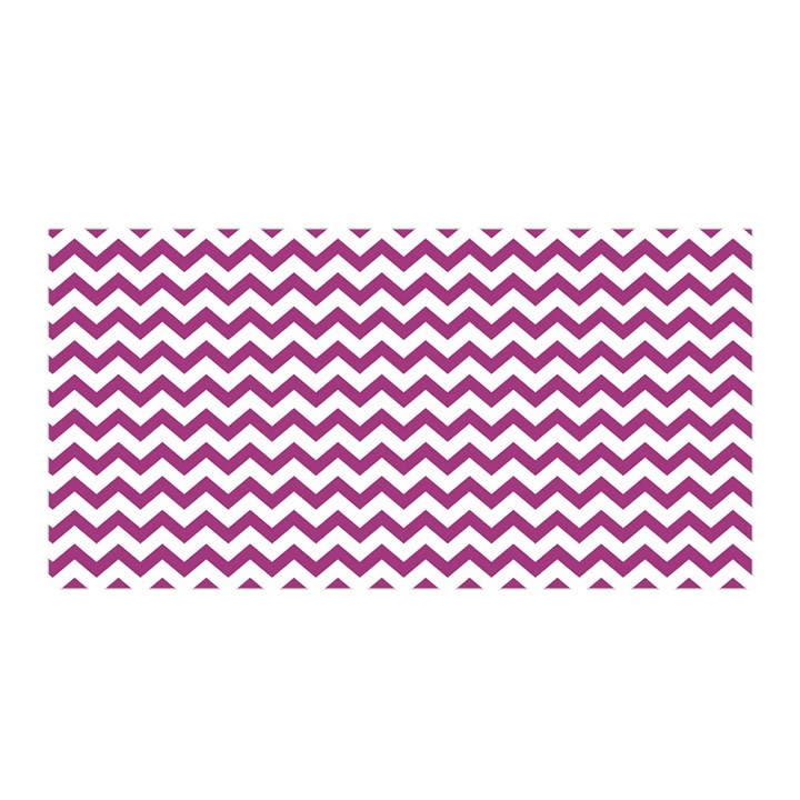 Chevron Wave Purple White Satin Wrap