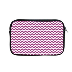 Chevron Wave Purple White Apple Macbook Pro 13  Zipper Case by Mariart