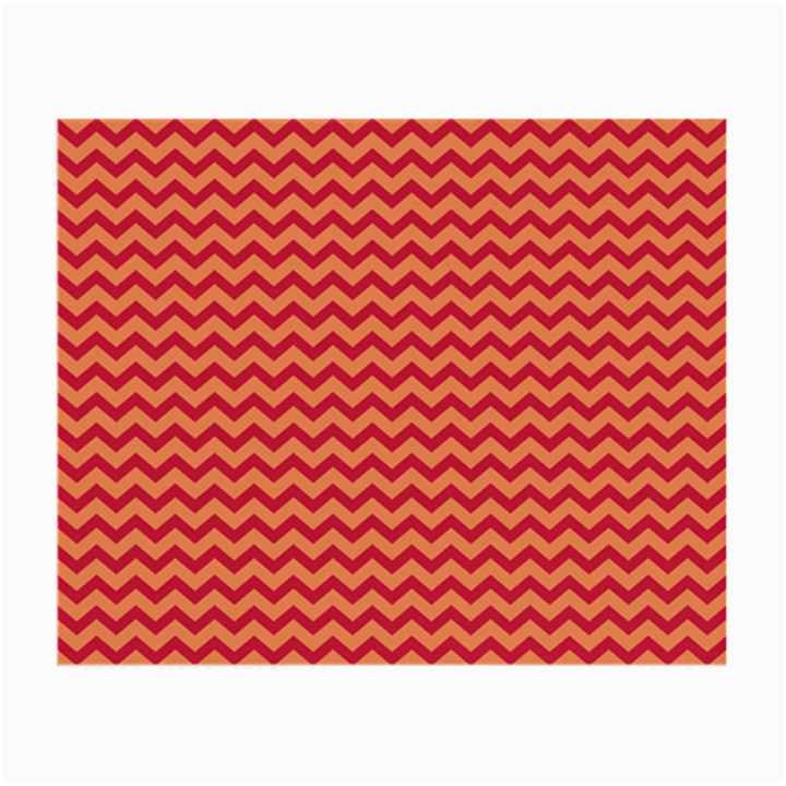 Chevron Wave Red Orange Small Glasses Cloth (2-Side)