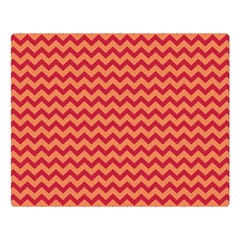 Chevron Wave Red Orange Double Sided Flano Blanket (large)  by Mariart