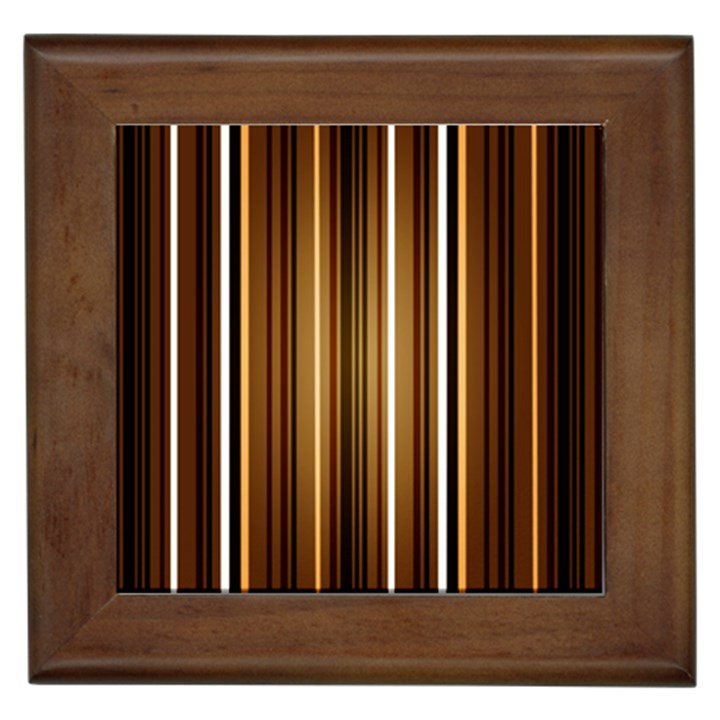 Brown Line Image Picture Framed Tiles