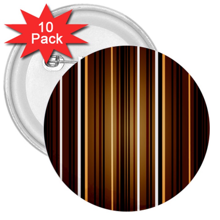 Brown Line Image Picture 3  Buttons (10 pack) 