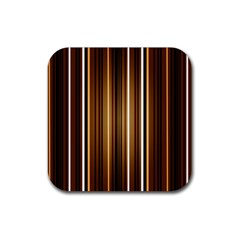 Brown Line Image Picture Rubber Coaster (Square) 