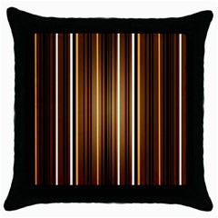 Brown Line Image Picture Throw Pillow Case (Black)