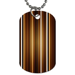 Brown Line Image Picture Dog Tag (One Side)