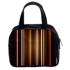 Brown Line Image Picture Classic Handbags (2 Sides)