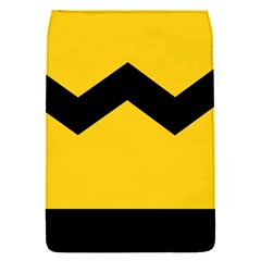 Chevron Wave Yellow Black Line Flap Covers (s)  by Mariart